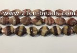 CRC1088 15.5 inches 18*25mm flat teardrop rhodochrosite beads