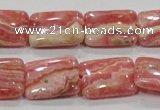 CRC109 15.5 inches 15*20mm rectangle natural argentina rhodochrosite beads