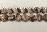 CRC1092 15.5 inches 25*25mm heart rhodochrosite beads wholesale