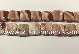 CRC1095 15.5 inches 25*25mm square rhodochrosite beads wholesale