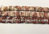 CRC1102 15.5 inches 18*25mm rectangle rhodochrosite beads