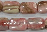 CRC112 15.5 inches 15*20mm rectangle natural argentina rhodochrosite beads