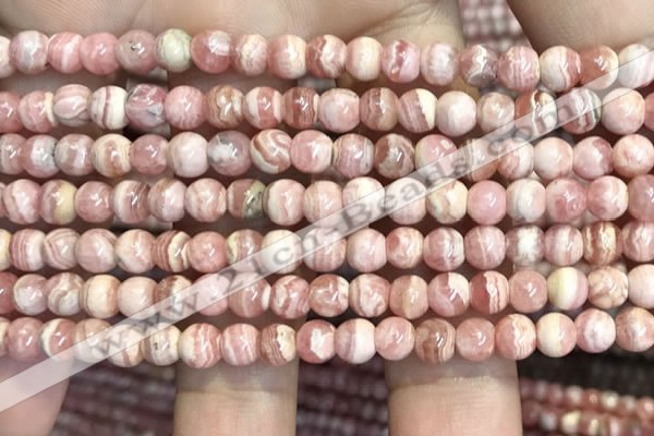 CRC1156 15.5 inches 5mm round rhodochrosite gemstone beads