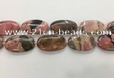 CRC1168 15.5 inches 30*50mm oval rhodochrosite gemstone beads