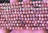 CRC1170 15.5 inches 5mm faceted round rhodochrosite gemstone beads