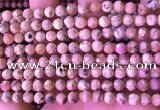 CRC1171 15.5 inches 6mm faceted round rhodochrosite gemstone beads