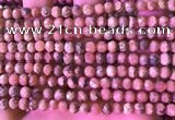 CRC1173 15.5 inches 6mm faceted round rhodochrosite beads wholesale