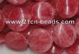 CRC12 16 inches 18mm coin rhodochrosite gemstone beads wholesale