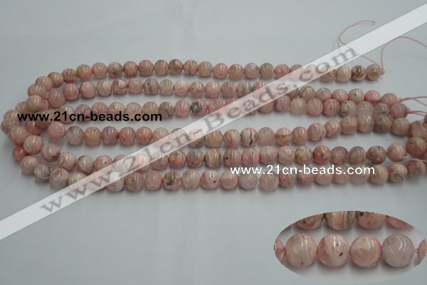 CRC152 15.5 inches 8mm round Argentina rhodochrosite beads