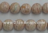 CRC154 15.5 inches 12mm round Argentina rhodochrosite beads