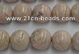 CRC155 15.5 inches 14mm round Argentina rhodochrosite beads