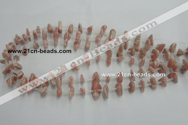 CRC159 15.5 inches 3*6mm - 5*12mm chips Argentina rhodochrosite beads