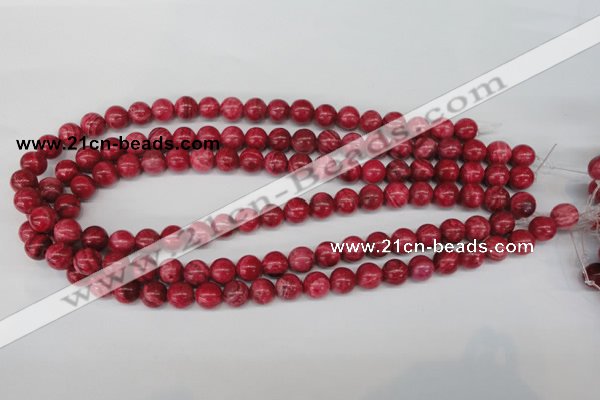 CRC19 15.5 inches 10mm round dyed rhodochrosite gemstone beads