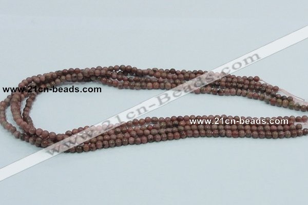 CRC200 16 inches 4mm round rhodochrosite gemstone beads wholesale