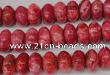 CRC21 15.5 inches 7*11mm rondelle dyed rhodochrosite gemstone beads