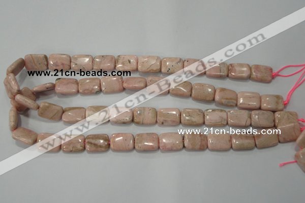 CRC304 15.5 inches 12*16mm rectangle Peru rhodochrosite beads