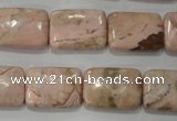 CRC305 15.5 inches 13*18mm rectangle Peru rhodochrosite beads