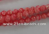 CRC401 15.5 inches 6mm faceted round synthetic rhodochrosite beads