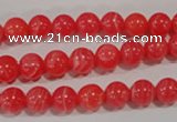 CRC502 15.5 inches 8mm round synthetic rhodochrosite beads