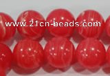 CRC506 15.5 inches 16mm round synthetic rhodochrosite beads