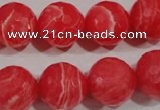 CRC516 15.5 inches 16mm faceted round synthetic rhodochrosite beads