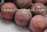 CRC57 15.5 inches 22mm round rhodochrosite gemstone beads wholesale