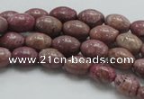 CRC65 15.5 inches 8*12mm rice rhodochrosite gemstone beads