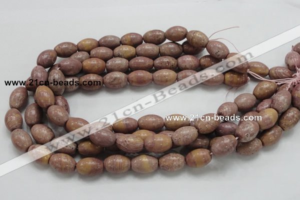 CRC67 15.5 inches 13*18mm rice rhodochrosite gemstone beads