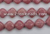 CRC681 15.5 inches 10*10mm diamond rhodochrosite beads wholesale