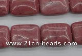 CRC701 15.5 inches 15*20mm rectangle rhodochrosite beads wholesale