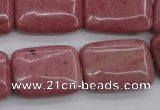 CRC702 15.5 inches 18*25mm rectangle rhodochrosite beads wholesale