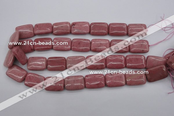 CRC702 15.5 inches 18*25mm rectangle rhodochrosite beads wholesale