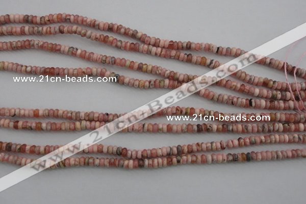 CRC750 15.5 inches 2.5*4mm rondelle rhodochrosite beads wholesale