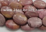 CRC77 15.5 inches 12*18mm oval rhodochrosite gemstone beads