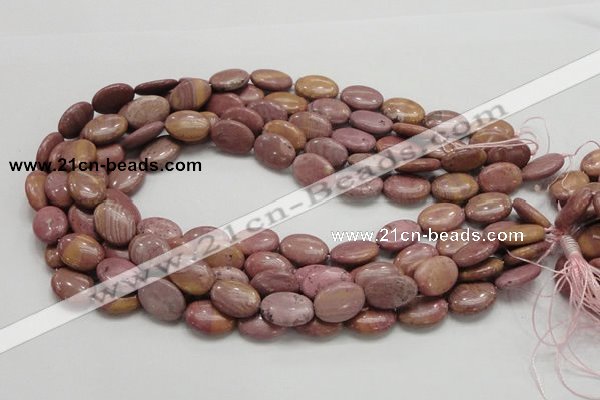 CRC77 15.5 inches 12*18mm oval rhodochrosite gemstone beads