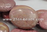 CRC79 15.5 inches 30*40mm oval rhodochrosite gemstone beads