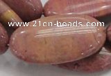 CRC80 15.5 inches 25*50mm oval rhodochrosite gemstone beads