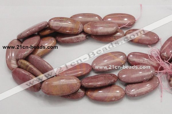 CRC80 15.5 inches 25*50mm oval rhodochrosite gemstone beads