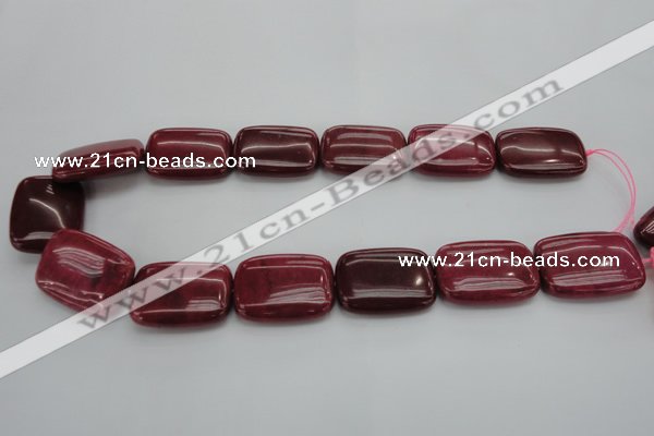 CRC825 15.5 inches 18*25mm rectangle Brazilian rhodochrosite beads