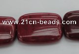 CRC826 15.5 inches 22*30mm rectangle Brazilian rhodochrosite beads