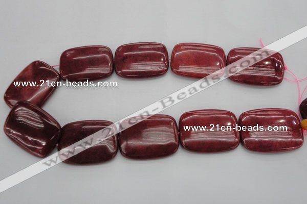 CRC827 15.5 inches 30*40mm rectangle Brazilian rhodochrosite beads