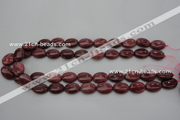 CRC834 15.5 inches 15*20mm oval Brazilian rhodochrosite beads