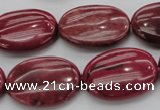 CRC835 15.5 inches 18*25mm oval Brazilian rhodochrosite beads