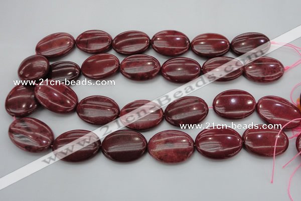 CRC836 15.5 inches 22*30mm oval Brazilian rhodochrosite beads