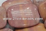 CRC84 15.5 inches 30*40mm rectangle rhodochrosite gemstone beads