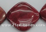 CRC843 15.5 inches 40*40mm diamond Brazilian rhodochrosite beads