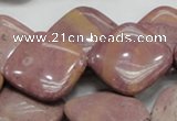 CRC86 15.5 inches 25*25mm diamond rhodochrosite gemstone beads