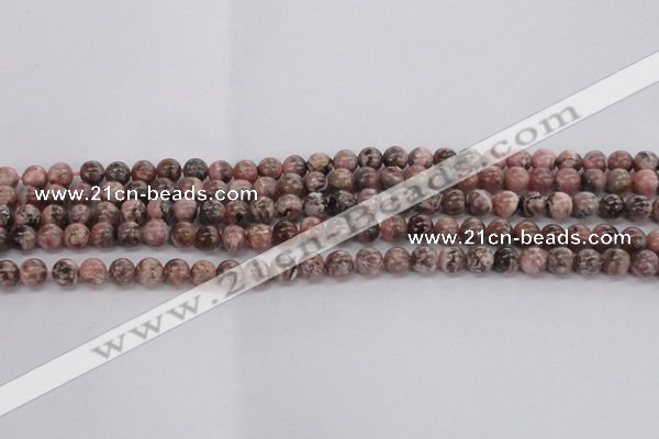 CRC901 15.5 inches 6mm round natural rhodochrosite beads