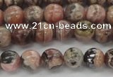 CRC902 15.5 inches 7mm round natural rhodochrosite beads