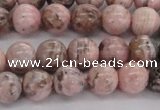 CRC903 15.5 inches 8mm round natural rhodochrosite beads